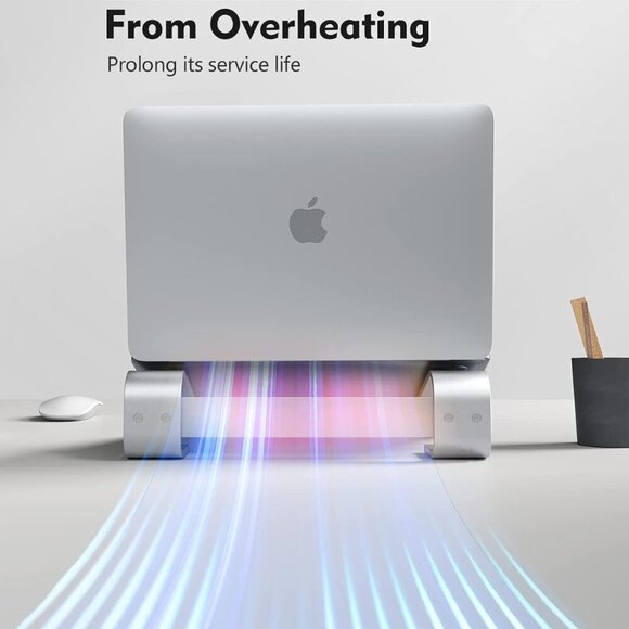 Laptop Stand for Desk,Aluminum Computer Stand for Cooling,Sturdy Stable Ergonomi - Picture 3 of 8